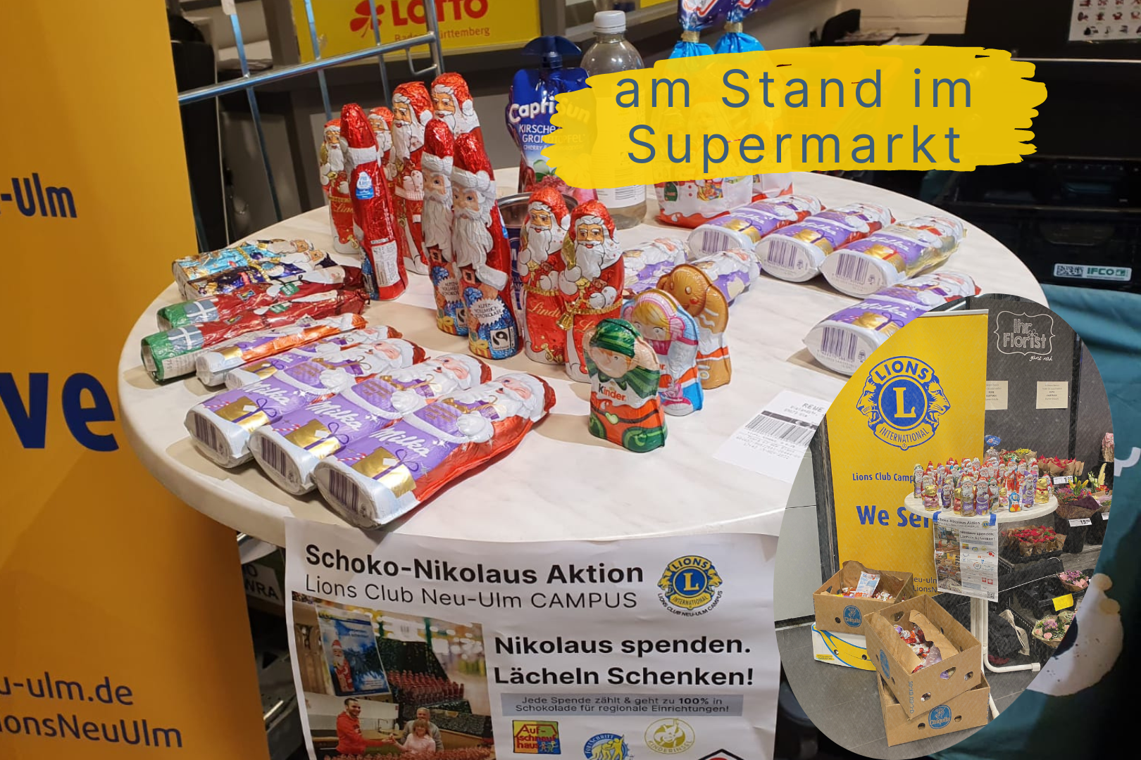 Nikolaussammeln im Supermarkt